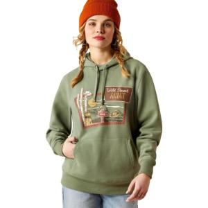 imageAriat Womens Real Beef Cow HoodieSea Spray