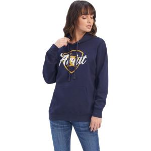 imageAriat Womens Real Shield Logo HoodieNavy