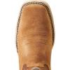 imageAriat Mens Brushrider Western BootSuntan RoughoutRusty Brown