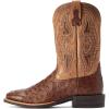 imageAriat Mens Dagger Cowboy BootDark Tabac Full Quill Ostrich
