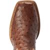 imageAriat Mens Dagger Cowboy BootDark Tabac Full Quill OstrichTannin