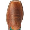 imageAriat Mens Wild Thang Western BootFiery Brown CrunchEmerald Green