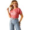 imageAriat Womens Cactus Logo TShirtSlate Rose