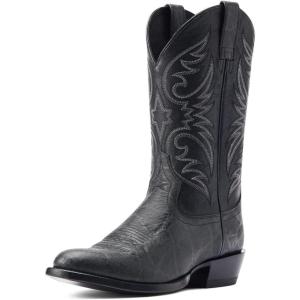 imageAriat Mens Bankroll Western BootBlack Hippo PrintBayou Black