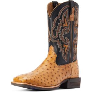 imageAriat Mens Dagger Cowboy BootAntique Saddle Fq Ostrich