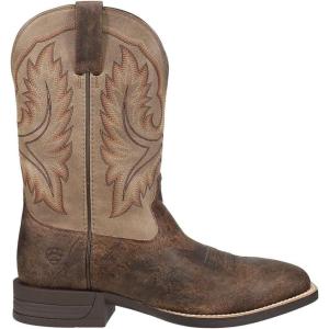 imageAriat Mens Wilder Western BootAntique GreyBrown Bomber