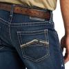 imageARIAT Mens M5 Straight Stretch Remming Stackable Straight Leg JeanFord