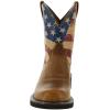 imageAriat Womens Fatbaby Heritage Patriot Western BootCrackled TumericSplattered Flag