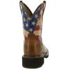 imageAriat Womens Fatbaby Heritage Patriot Western BootCrackled TumericSplattered Flag
