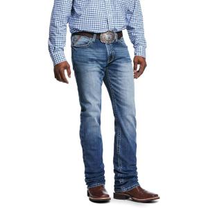 imageARIAT Mens M4 Low Rise Stretch Shoreway Stackable Straight Leg JeanBlue