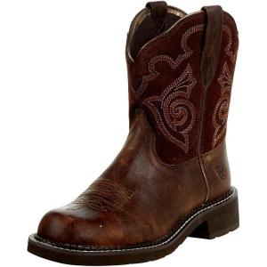imageAriat Womens Fatbaby Heritage Tess Western BootForest BrownJamocha