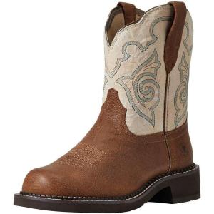 imageAriat Womens Fatbaby Heritage Tess Western BootTortugaCrema