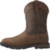 imageAriat Mens Groundbreaker Wide Square Toe Waterproof Work BootPalm BrownBallistic Brown