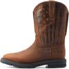 imageAriat Mens Sierra Shock Shield Patriot Work BootDistressed Brown