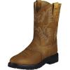 imageAriat Mens Sierra Wide Square Toe Steel Toe Work BootAged Bark