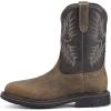 imageAriat Mens Sierra Wide Square Toe Work BootEarthBlack Crunch