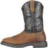 imageAriat Mens WorkHog Wide Square Toe Waterproof Work BootBruin BrownCoffee