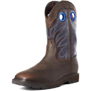 imageAriat Mens Groundwork Waterproof Work BootDark Brown
