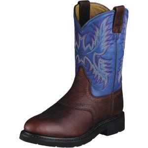 imageAriat Mens Sierra Wide Square Toe Steel Toe Work BootRed
