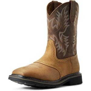 imageAriat Mens Sierra Wide Square Toe Work BootAged Bark
