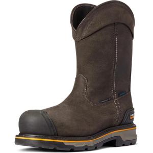 imageAriat Mens Stump Jumper Pullon Waterproof Composite Toe Work BootIron Coffee