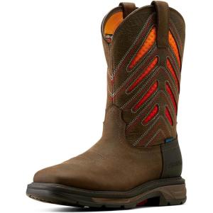 imageAriat Mens WorkHog XT VentTEK Waterproof Work BootIron Coffee