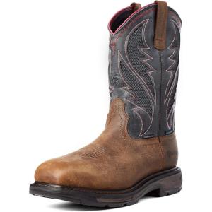 imageAriat Mens Workhog Xt Venttek Waterproof Carbon Toe Work BootRye BrownStorm