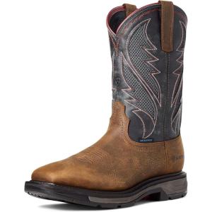 imageAriat Mens Workhog Xt Venttek Waterproof Work BootRye BrownStorm