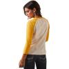 imageAriat Female Serape Stripe TShirt Coconut MilkYolk Yellow 3X