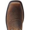 imageAriat Mens Sierra Shock Shield Steel Toe Work BootDark BrownGrass Green