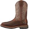 imageAriat Mens WorkHog Wide Square Toe Waterproof Steel Toe Work BootBrown Crocodile PrintDark Chocolate