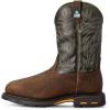 imageAriat Mens Workhog Wide Square Toe Csa Metguard Composite Toe Work BootRidge BrownMoss Green