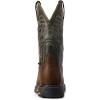 imageAriat Mens Workhog Wide Square Toe Csa Metguard Composite Toe Work BootRidge BrownMoss Green