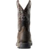 imageAriat Mens Workhog Wide Square Toe Waterproof Metguard Composite Toe Work BootBruin BrownCrazy Black