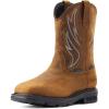 imageAriat Mens Sierra Shock Shield Waterproof Steel Toe Work BootDistressed Brown