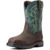 imageAriat Mens WorkHog XT BOA Waterproof Carbon Toe Work BootBruin BrownDark Forest