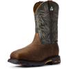 imageAriat Mens Workhog Wide Square Toe Csa Metguard Composite Toe Work BootRidge BrownMoss Green