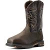 imageAriat Mens Workhog Wide Square Toe Waterproof Metguard Composite Toe Work BootBruin BrownCrazy Black