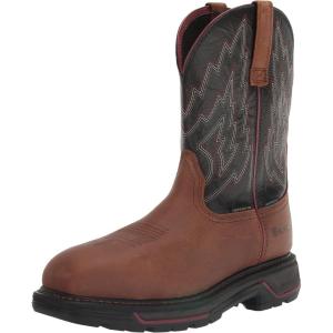 imageAriat Mens Big Rig Waterproof Composite Toe Work BootMesa BrownBlack