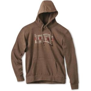imageAriat Mens Real Usa Chest Logo HoodBrown