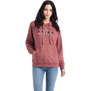 imageAriat Mens Real Usa Chest Logo HoodDark Red