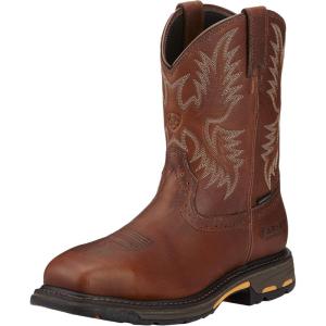 imageAriat Mens WorkHog Wide Square Toe CSA Waterproof Composite Toe Work BootDark Copper