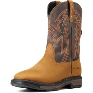 imageAriat Mens WorkHog XT BOA Waterproof Work BootAged Bark