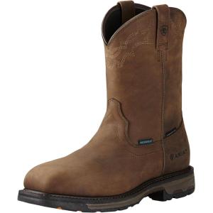imageAriat Mens Workhog Wellington Waterproof Composite Toe Work BootDistressed Brown