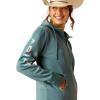 imageAriat Womens Tek Hoodie 12 Zip HoodieNorth Atlantic