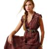 imageARIAT Womens Sunset State of Mind DressFired Brick