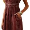 imageARIAT Womens Sunset State of Mind DressFired Brick