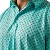 imageARIAT Mens All Over Print PoloAruba Blue