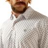 imageARIAT Mens All Over Print PoloWhite Geo
