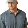 imageARIAT Mens Tek PoloNewsboy Blue
